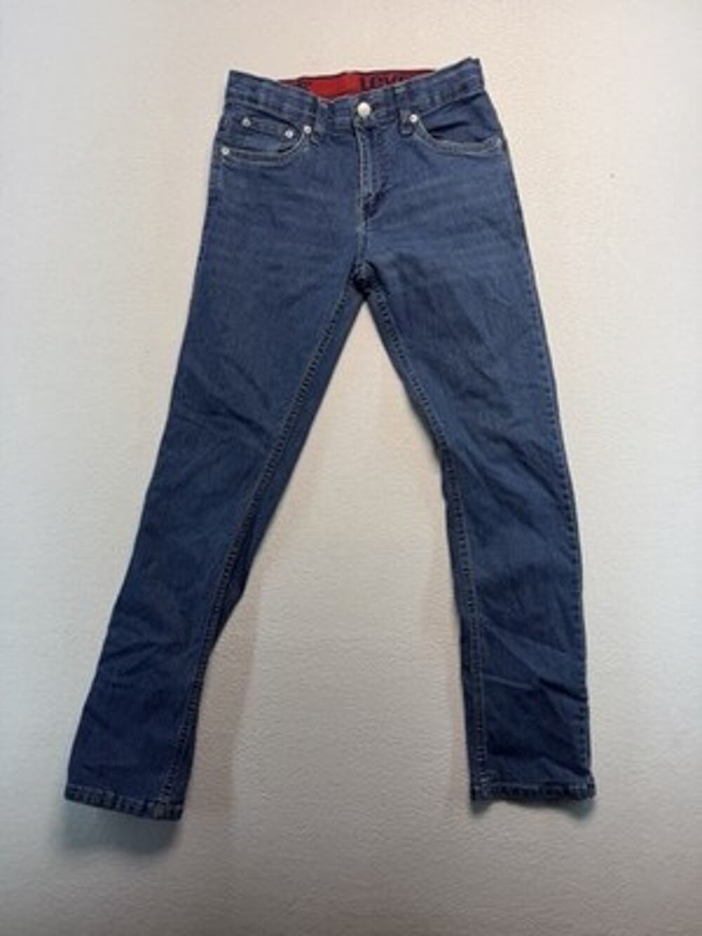 Levi's 500 Series Jeans Men Blue Medium Wash Slim Stretch adjustable classic 16